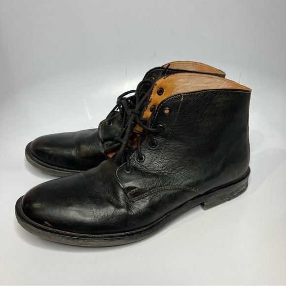 Bed Stu Hoover Chukka boots black leather lace up boots size‎ 10.5 main image 4